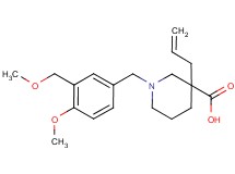 3-allyl-1-[4-methoxy-3-(methoxymethyl)benzyl]-3-piperidinecarboxylic acid