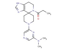 N,N-dimethyl-6-(5-propionyl-1,5,6,7-tetrahydro-1'H-spiro[imidazo[4,5-c]pyridine-4,4'-piperidin]-1'-yl)pyrazin-2-amine