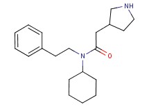 N-cyclohexyl-N-(2-phenylethyl)-2-pyrrolidin-3-ylacetamide