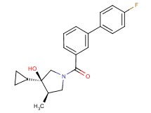 (3R*,4R*)-3-cyclopropyl-1-[(4'-fluorobiphenyl-3-yl)carbonyl]-4-methylpyrrolidin-3-ol