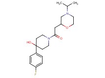 4-(4-fluorophenyl)-1-[(4-isopropylmorpholin-2-yl)acetyl]piperidin-4-ol