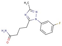 4-[1-(3-fluorophenyl)-3-methyl-1H-1,2,4-triazol-5-yl]butanamide