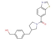 (4-{[1-(1,3-benzothiazol-6-ylcarbonyl)pyrrolidin-3-yl]methyl}phenyl)methanol