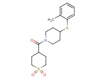 1-[(1,1-dioxidotetrahydro-2H-thiopyran-4-yl)carbonyl]-4-[(2-methylphenyl)thio]piperidine