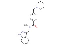 N-methyl-4-(1-piperidinylmethyl)-N-(4,5,6,7-tetrahydro-1H-indazol-3-ylmethyl)benzamide