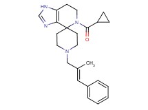 5-(cyclopropylcarbonyl)-1'-[(2E)-2-methyl-3-phenylprop-2-en-1-yl]-1,5,6,7-tetrahydrospiro[imidazo[4,5-c]pyridine-4,4'-piperidine]