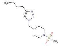 4-[(4-butyl-1H-1,2,3-triazol-1-yl)methyl]-1-(methylsulfonyl)piperidine