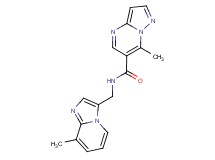 7-methyl-N-[(8-methylimidazo[1,2-a]pyridin-3-yl)methyl]pyrazolo[1,5-a]pyrimidine-6-carboxamide