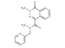 N,3-dimethyl-4-oxo-N-(2-pyridinylmethyl)-3,4-dihydro-1-phthalazinecarboxamide trifluoroacetate