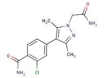 4-[1-(2-amino-2-oxoethyl)-3,5-dimethyl-1H-pyrazol-4-yl]-2-chlorobenzamide