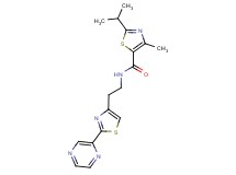 2-isopropyl-4-methyl-N-{2-[2-(2-pyrazinyl)-1,3-thiazol-4-yl]ethyl}-1,3-thiazole-5-carboxamide