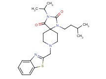 8-(1,3-benzothiazol-2-ylmethyl)-3-isopropyl-1-(3-methylbutyl)-1,3,8-triazaspiro[4.5]decane-2,4-dione