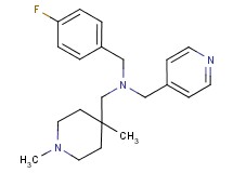 1-(1,4-dimethylpiperidin-4-yl)-N-(4-fluorobenzyl)-N-(pyridin-4-ylmethyl)methanamine