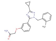 2-{3-[3-cyclopropyl-1-(2-methylbenzyl)-1H-1,2,4-triazol-5-yl]phenoxy}acetamide