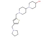 1'-{[4-(1-pyrrolidinylmethyl)-2-thienyl]methyl}-1,4'-bipiperidin-4-ol