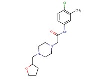 N-(4-chloro-3-methylphenyl)-2-[4-(tetrahydrofuran-2-ylmethyl)piperazin-1-yl]acetamide