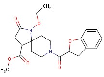 methyl 8-(2,3-dihydro-1-benzofuran-2-ylcarbonyl)-1-ethoxy-2-oxo-1,8-diazaspiro[4.5]decane-4-carboxylate