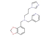 (1,3-benzodioxol-4-ylmethyl)[3-(1H-imidazol-1-yl)propyl](pyridin-3-ylmethyl)amine