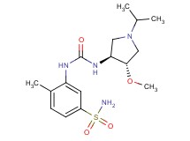 3-[({[(3S*,4S*)-1-isopropyl-4-methoxypyrrolidin-3-yl]amino}carbonyl)amino]-4-methylbenzenesulfonamide