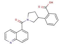 2-[1-(5-quinolinylcarbonyl)-3-pyrrolidinyl]benzoic acid