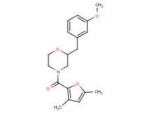 4-(3,5-dimethyl-2-furoyl)-2-(3-methoxybenzyl)morpholine