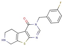 3-(3-fluorobenzyl)-5,6,7,8-tetrahydropyrido[4',3':4,5]thieno[2,3-d]pyrimidin-4(3H)-one hydrochloride