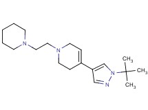 4-(1-tert-butyl-1H-pyrazol-4-yl)-1-(2-piperidin-1-ylethyl)-1,2,3,6-tetrahydropyridine