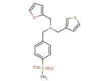 (2-furylmethyl)[4-(methylsulfonyl)benzyl](3-thienylmethyl)amine