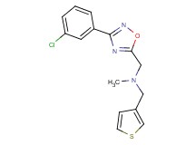 1-[3-(3-chlorophenyl)-1,2,4-oxadiazol-5-yl]-N-methyl-N-(3-thienylmethyl)methanamine