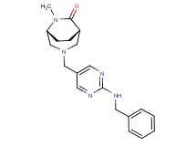 (1S*,5R*)-3-{[2-(benzylamino)pyrimidin-5-yl]methyl}-6-methyl-3,6-diazabicyclo[3.2.2]nonan-7-one