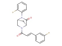 (1S*,4S*)-2-(2-fluorophenyl)-5-[(2E)-3-(3-fluorophenyl)-2-propenoyl]-2,5-diazabicyclo[2.2.1]heptan-3-one