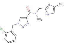 1-(2-chlorobenzyl)-N-methyl-N-[(4-methyl-1H-imidazol-2-yl)methyl]-1H-1,2,3-triazole-4-carboxamide