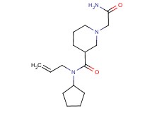 N-allyl-1-(2-amino-2-oxoethyl)-N-cyclopentylpiperidine-3-carboxamide