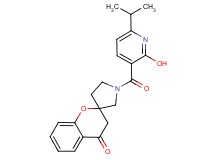 1'-[(2-hydroxy-6-isopropyl-3-pyridinyl)carbonyl]spiro[chromene-2,3'-pyrrolidin]-4(3H)-one