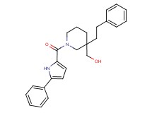 {3-(2-phenylethyl)-1-[(5-phenyl-1H-pyrrol-2-yl)carbonyl]piperidin-3-yl}methanol