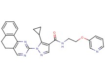 5-cyclopropyl-1-(5,6-dihydrobenzo[h]quinazolin-2-yl)-N-[2-(3-pyridinyloxy)ethyl]-1H-pyrazole-4-carboxamide