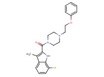 7-fluoro-3-methyl-2-{[4-(2-phenoxyethyl)-1-piperazinyl]carbonyl}-1H-indole