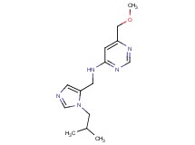 N-[(1-isobutyl-1H-imidazol-5-yl)methyl]-6-(methoxymethyl)pyrimidin-4-amine