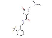 1-[2-(dimethylamino)ethyl]-5-oxo-N-{2-[2-(trifluoromethyl)phenyl]ethyl}-3-pyrrolidinecarboxamide