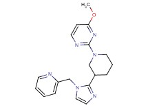 4-methoxy-2-{3-[1-(pyridin-2-ylmethyl)-1H-imidazol-2-yl]piperidin-1-yl}pyrimidine