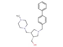 {(3R*,4S*)-1-(biphenyl-4-ylmethyl)-4-[(4-methylpiperazin-1-yl)methyl]pyrrolidin-3-yl}methanol