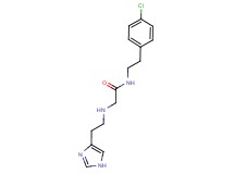 N-[2-(4-chlorophenyl)ethyl]-2-{[2-(1H-imidazol-4-yl)ethyl]amino}acetamide
