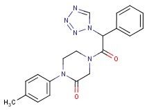 1-(4-methylphenyl)-4-[phenyl(1H-tetrazol-1-yl)acetyl]-2-piperazinone