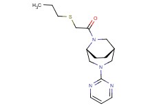 (1S*,5R*)-6-[(propylthio)acetyl]-3-(2-pyrimidinyl)-3,6-diazabicyclo[3.2.2]nonane
