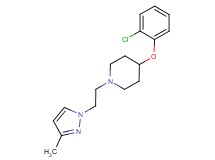 4-(2-chlorophenoxy)-1-[2-(3-methyl-1H-pyrazol-1-yl)ethyl]piperidine trifluoroacetate