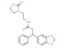 3-(1,3-benzodioxol-5-yl)-N-[2-(2-oxo-1,3-oxazolidin-3-yl)ethyl]-3-phenylpropanamide