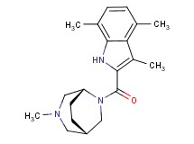 (1S*,5R*)-3-methyl-6-[(3,4,7-trimethyl-1H-indol-2-yl)carbonyl]-3,6-diazabicyclo[3.2.2]nonane