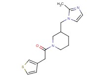 3-[(2-methyl-1H-imidazol-1-yl)methyl]-1-(3-thienylacetyl)piperidine