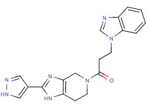 5-[3-(1H-benzimidazol-1-yl)propanoyl]-2-(1H-pyrazol-4-yl)-4,5,6,7-tetrahydro-1H-imidazo[4,5-c]pyridine