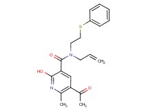 5-acetyl-N-allyl-2-hydroxy-6-methyl-N-[2-(phenylthio)ethyl]nicotinamide